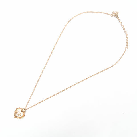 Christian Dior CD logo coeur Collier or WS24065
