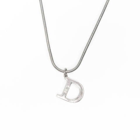 Christian Dior CD 标志项链 银色 WS24067