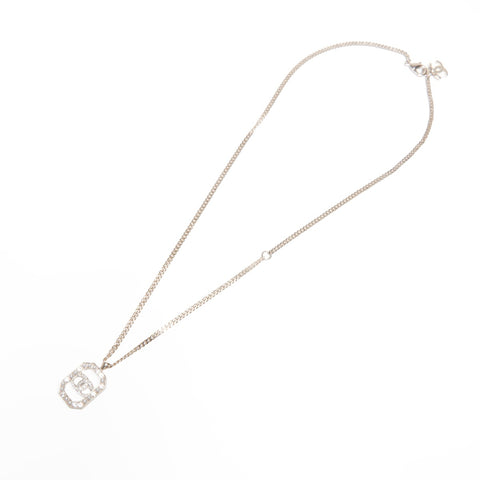 CHANEL L23B 2023 COCO Mark Rhinestone Necklace gold WS24071