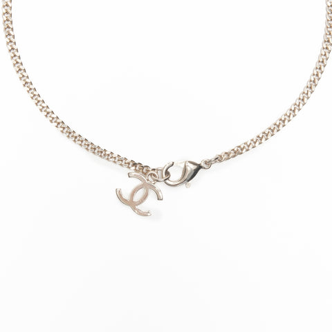 CHANEL L23B 2023 COCO Mark Rhinestone Necklace gold WS24071