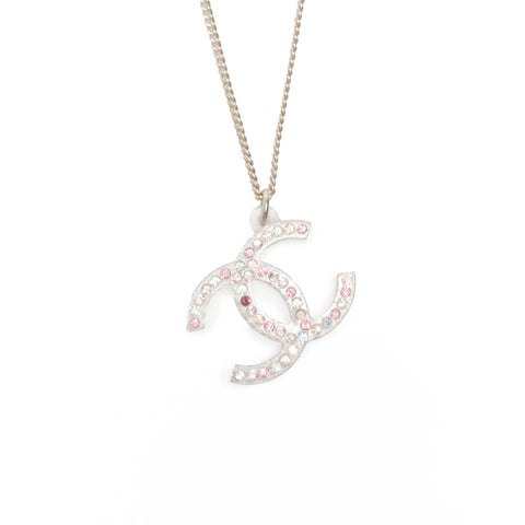 CHANEL 04A 2004 COCO 马克水钻项链多色 WS24072