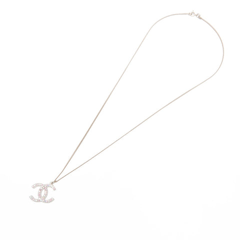 CHANEL 04A 2004 COCO Mark Rhinestone Necklace multicolor WS24072