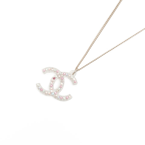 CHANEL 04A 2004 COCO 马克水钻项链多色 WS24072