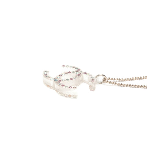 CHANEL 04A 2004 COCO 马克水钻项链多色 WS24072