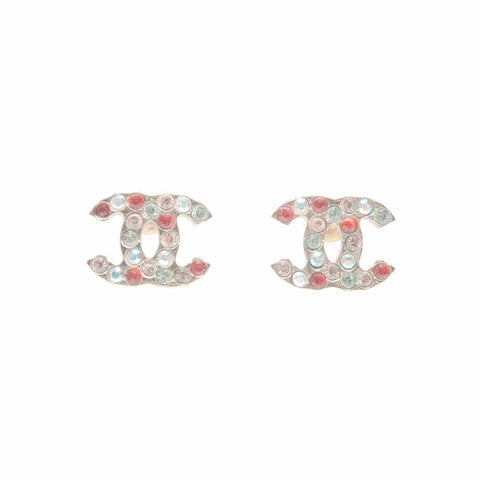 CHANEL 04A 2004 COCO Mark Rhinestone Rainbow Pierce multicolor WS24075
