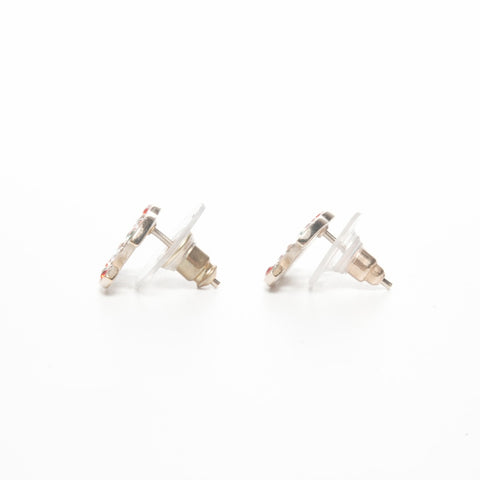 CHANEL 04A 2004 COCO Mark Rhinestone Rainbow Pierce multicolor WS24075