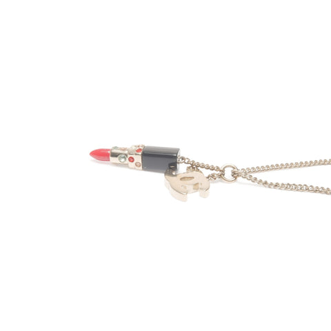 CHANEL 04A 2004 COCO Mark Lipstick Necklace gold WS24077