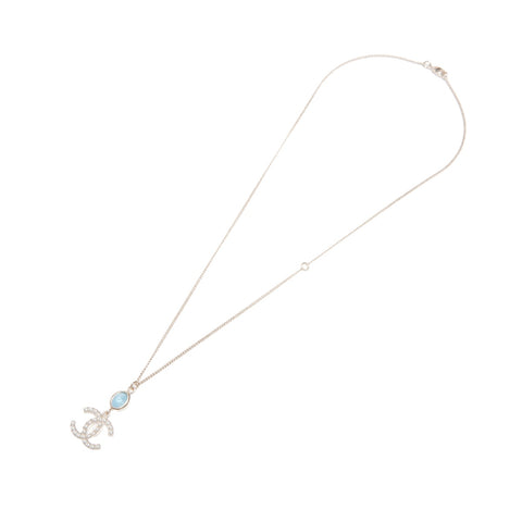 CHANEL B20C 2020 COCO 马克珍珠彩石项链 金色 WS24078