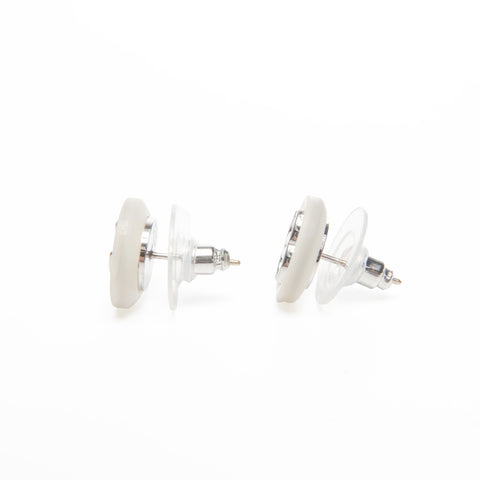 CHANEL 98P 1998 COCO Mark Maru Pierce white WS24079