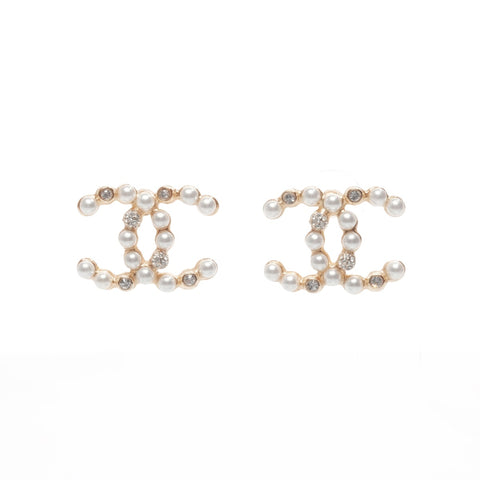 CHANEL C20K 2020 COCO Mark Pearl Pierce gold WS24080