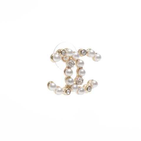 CHANEL C20K 2020 COCO Mark Pearl Pierce gold WS24080