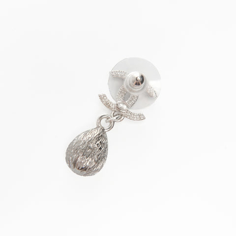 CHANEL B21P 2021 COCO Mark Rhinestone Pierce Silver WS24084