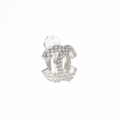 CHANEL 00A 2000 COCO Mark Earring Silver WS24089