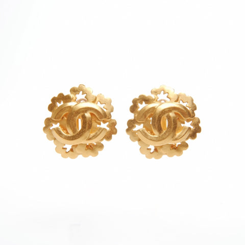 CHANEL 96P 1996 COCO Mark Earring gold WS24091