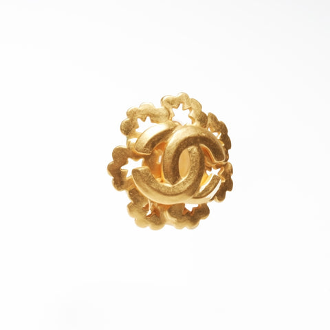 CHANEL 96P 1996 COCO Mark Earring gold WS24091