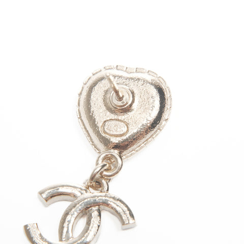 CHANEL C24A 2024 COCO Mark Rhinestone Heart Pierce gold WS24092