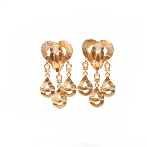 CHANEL 97P COCO Mark Drop Earring gold WS24095