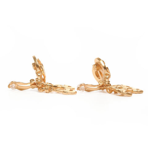 CHANEL 97P COCO Mark Drop Earring gold WS24095
