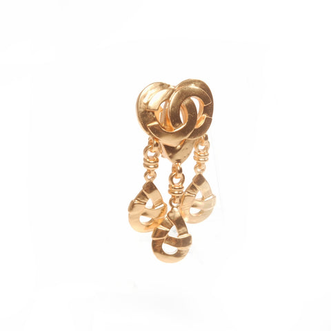 CHANEL 97P COCO Mark Drop Earring gold WS24095