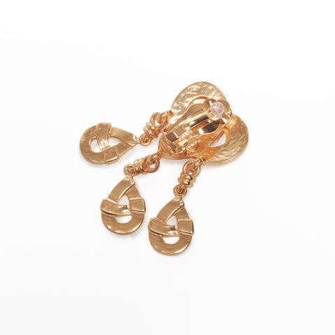 CHANEL 97P COCO Mark Drop Earring gold WS24095