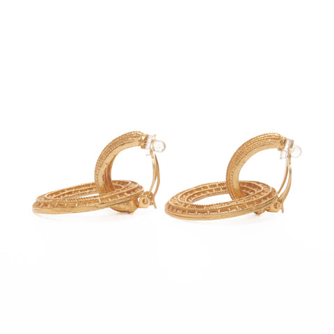 CHANEL 1971-1980 Hoops Earring gold WS24096