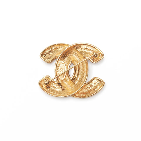 CHANEL 1980s COCO Mark Brooch gold WS24101