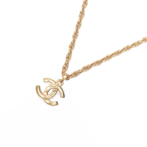CHANEL 1980s COCO Mark Necklace gold WS24102