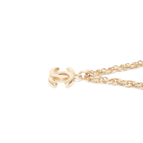CHANEL 1980s COCO Mark Necklace gold WS24102