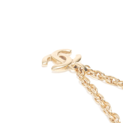 CHANEL 1980s COCO Mark Necklace gold WS24102