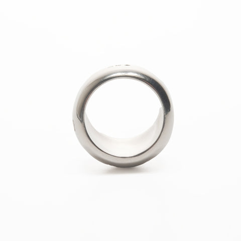 CHANEL Silver925 Logo #13 Ring Silver WS24106