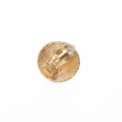 CHANEL 29 1994 COCO Mark Round Earring gold WS24107