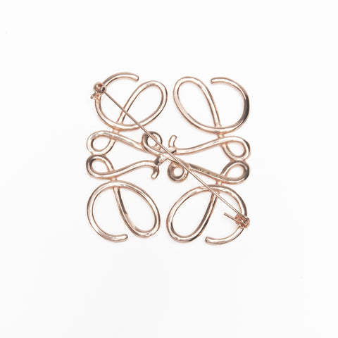 LOEWE anagram Brooch gold WS24116