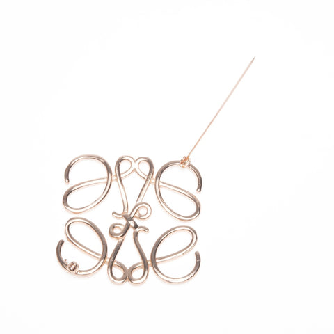 LOEWE anagram Brooch gold WS24116