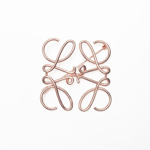 LOEWE anagram Brooch gold WS24117