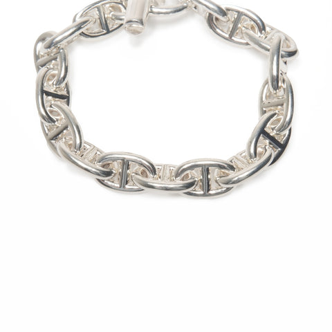 HERMES Chaine d'Ancre PM 16 frames 22 years bracelet Silver WS24119
