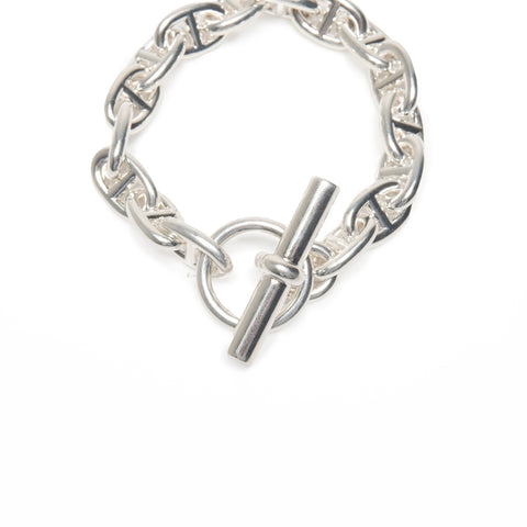 HERMES Chaine d'Ancre PM 16 frames 22 years bracelet Silver WS24119