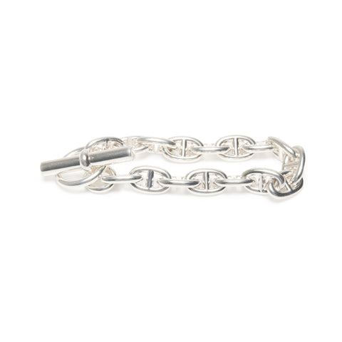 HERMES Chaine d'Ancre PM 16 frames 22 years bracelet Silver WS24119