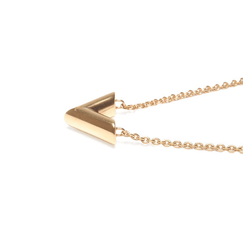 LOUIS VUITTON OB0233 2023 Essential V Necklace gold WS24121