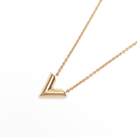 LOUIS VUITTON OB0233 2023 Essential V Necklace gold WS24121
