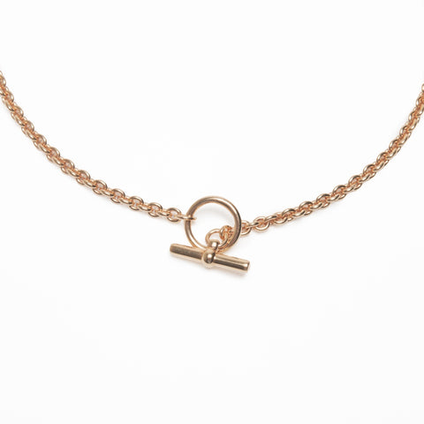 HERMES Medaille Blazon Pendant Necklace gold WS24122