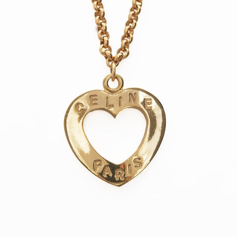 CELINE logo Necklace gold WS24123