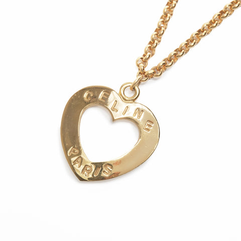 CELINE logo Necklace gold WS24123