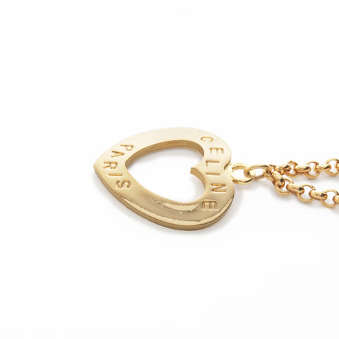 CELINE logo Necklace gold WS24123