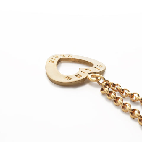 CELINE logo Necklace gold WS24123