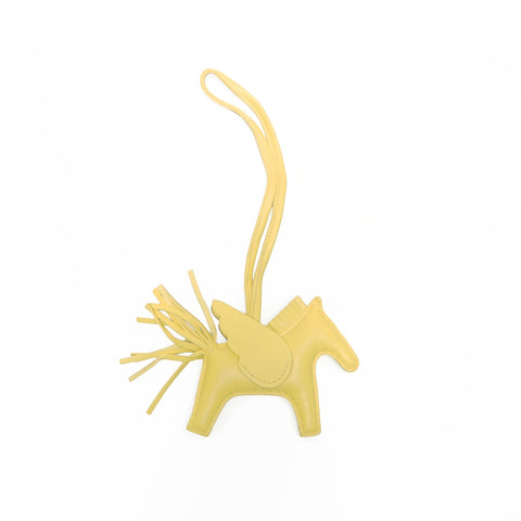 HERMES B stamp Pegasus made in 2023 key ring yellow WS24124