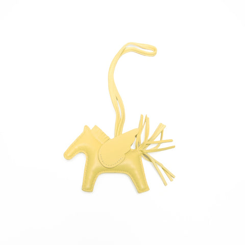 HERMES B stamp Pegasus made in 2023 key ring yellow WS24124