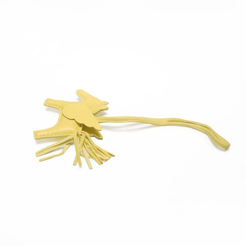 HERMES B stamp Pegasus made in 2023 key ring yellow WS24124