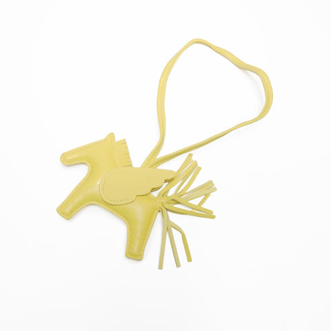 HERMES B stamp Pegasus made in 2023 key ring yellow WS24124