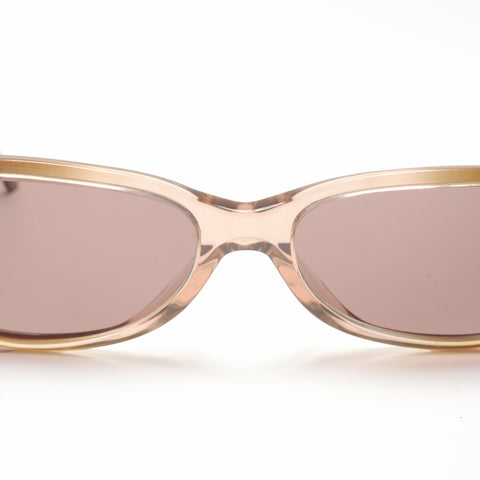 CHANEL Matrasse COCO Mark sunglasses Brown WS24130