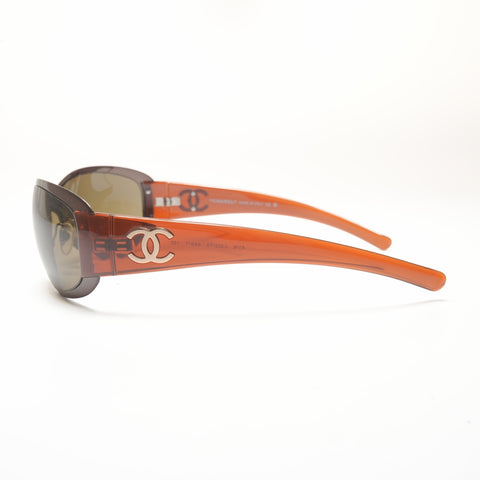 CHANEL Sports Metal Frame sunglasses Brown WS24134